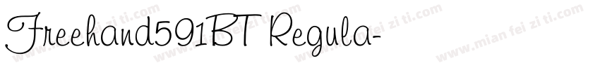 Freehand591BT Regula字体转换